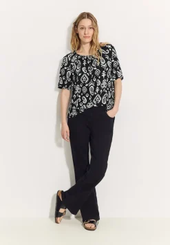 Print Carmen Bluse