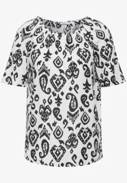 Print Carmen Bluse