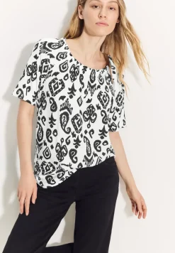 Print Carmen Bluse