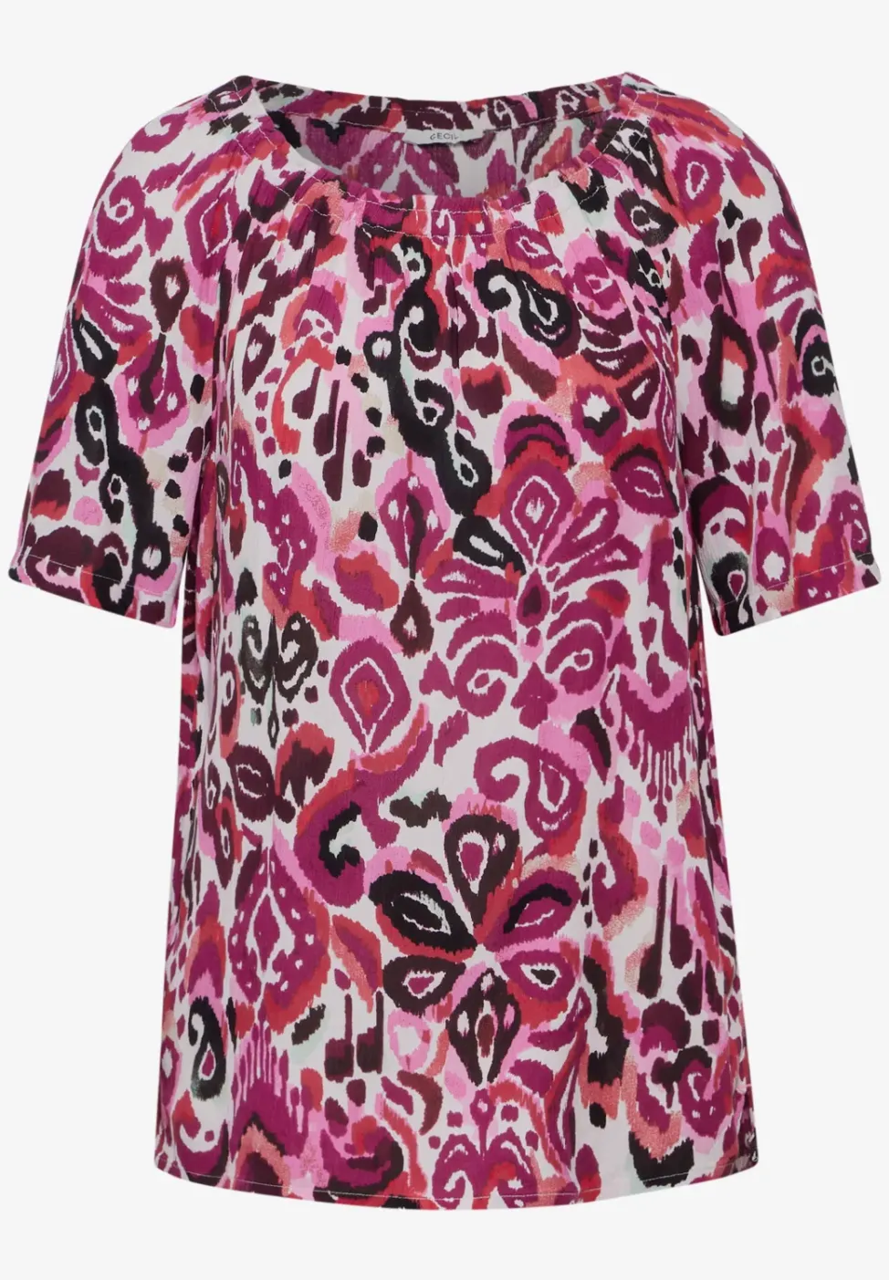 Print Carmen Bluse