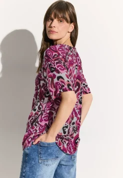 Print Carmen Bluse