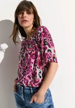 Print Carmen Bluse