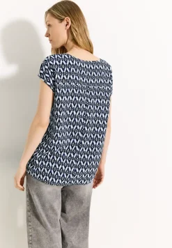 Print Knoten Bluse