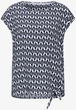 Print Knoten Bluse