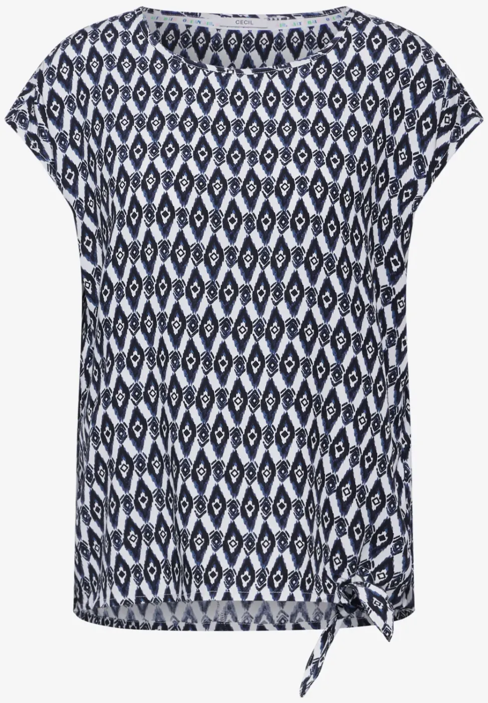 Print Knoten Bluse