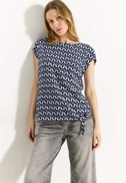 Print Knoten Bluse
