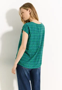 Print Knoten Bluse