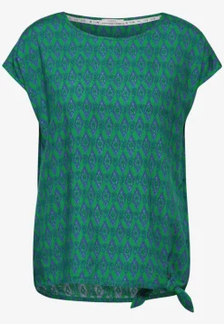 Print Knoten Bluse