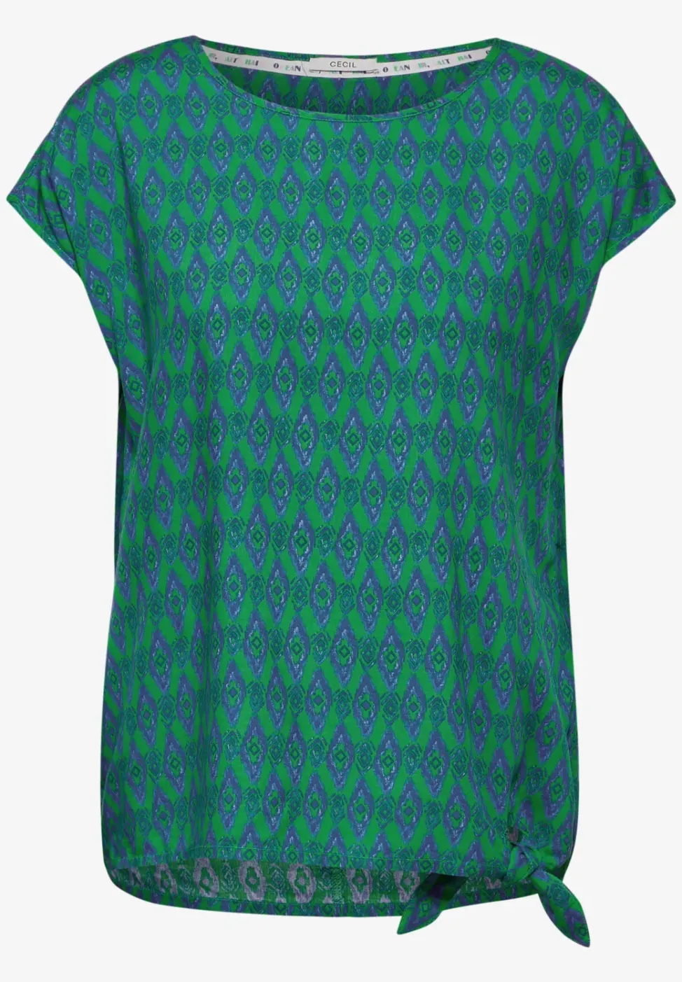 Print Knoten Bluse