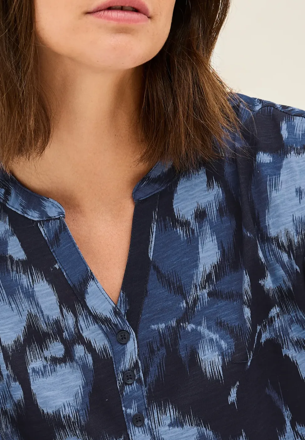 Print-Shirt im Tunika-Look