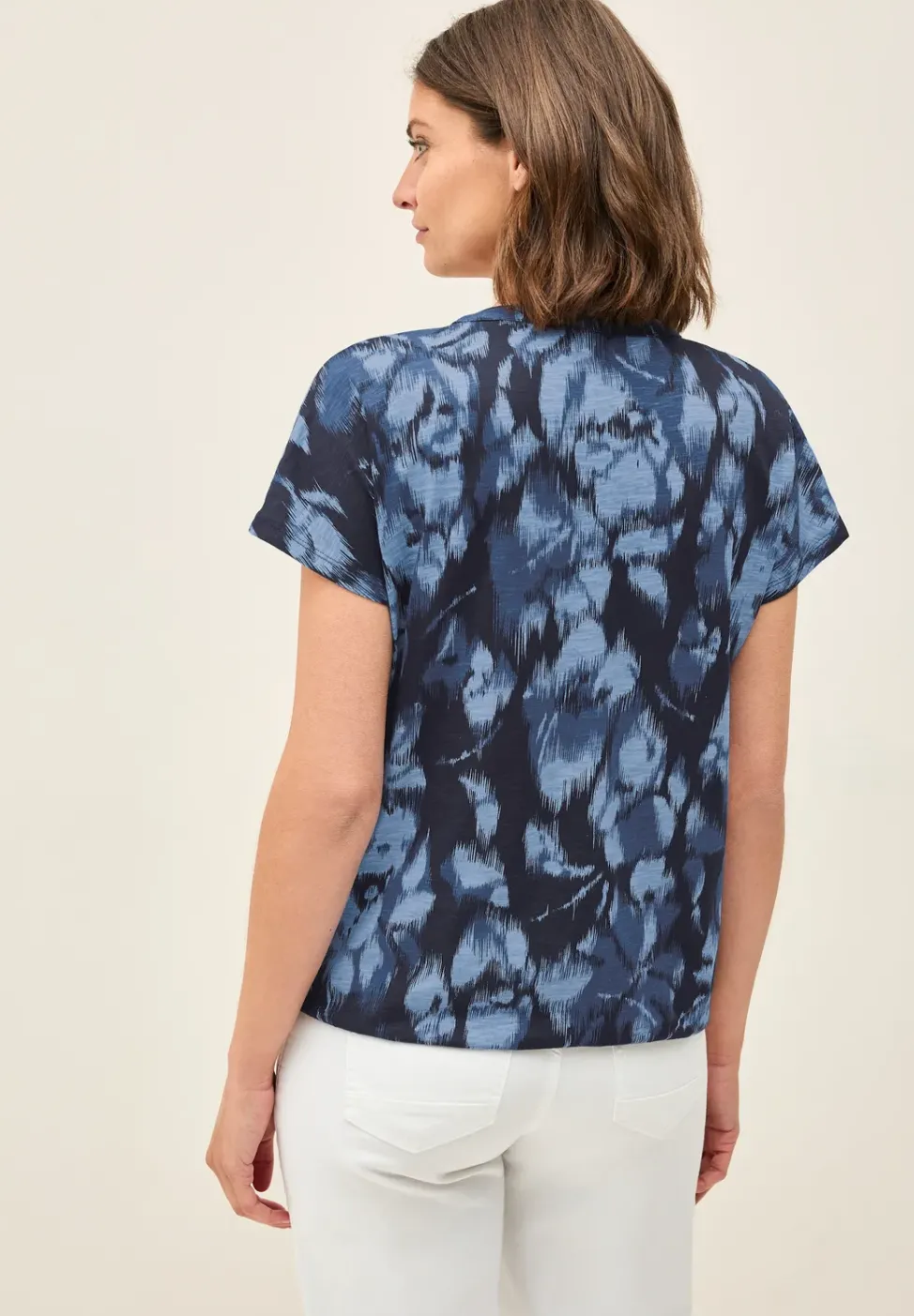 Print-Shirt im Tunika-Look