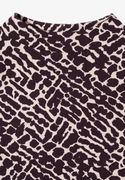 Print-Shirt mit Knopfdetails
