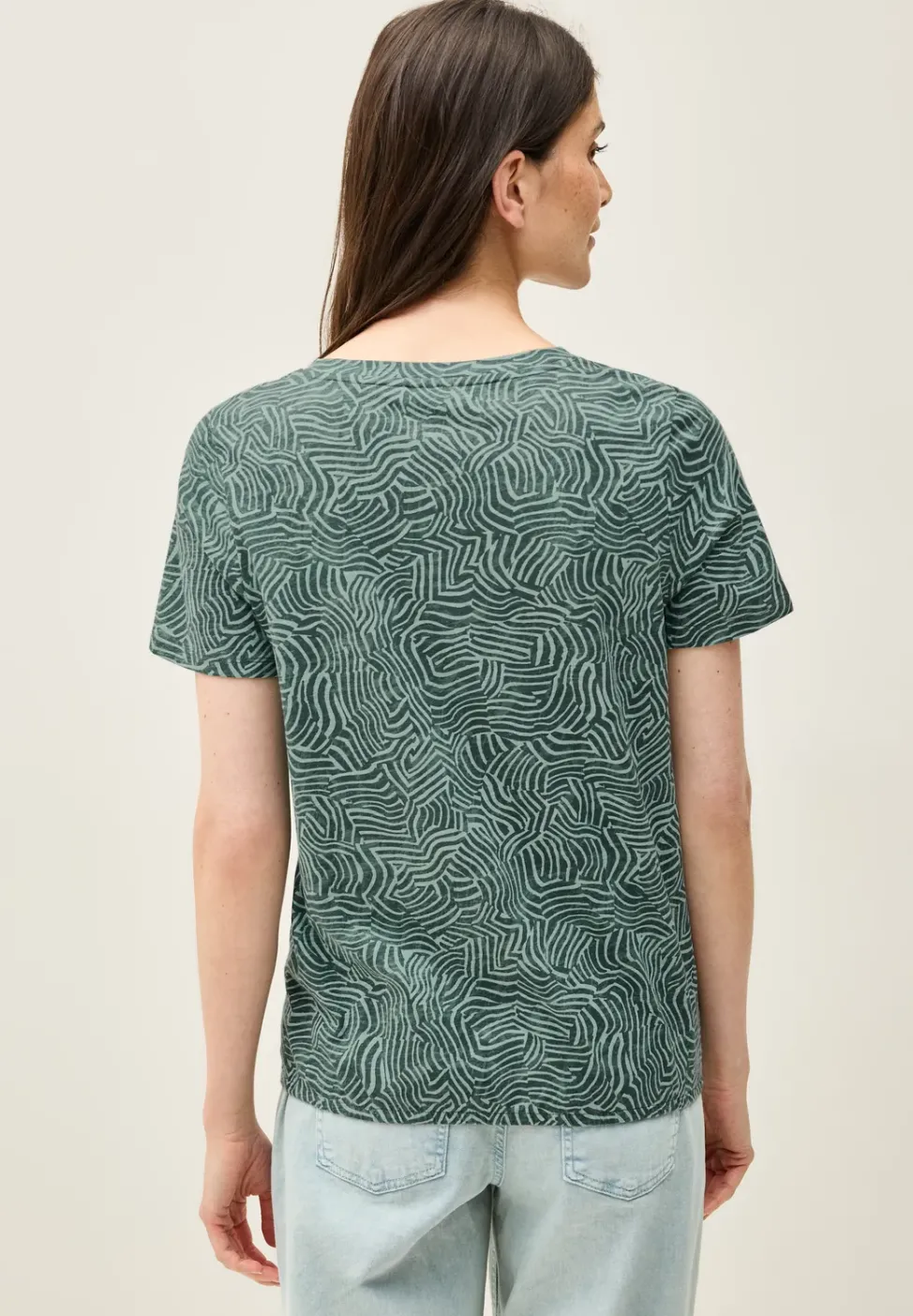 Print-Shirt im Tunika-Look