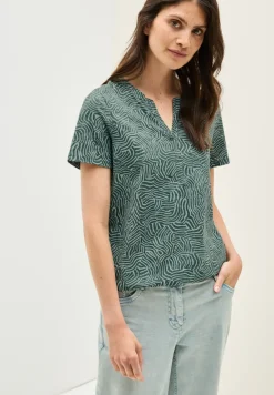 Print-Shirt im Tunika-Look