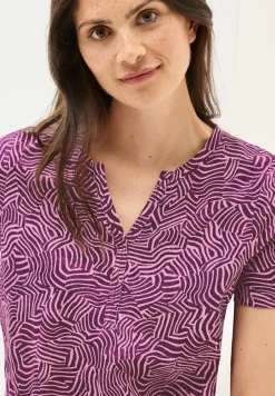 Print-Shirt im Tunika-Look