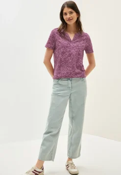 Print-Shirt im Tunika-Look
