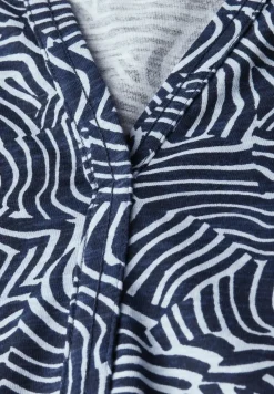 Print-Shirt im Tunika-Look