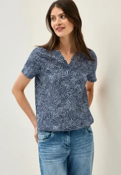 Print-Shirt im Tunika-Look