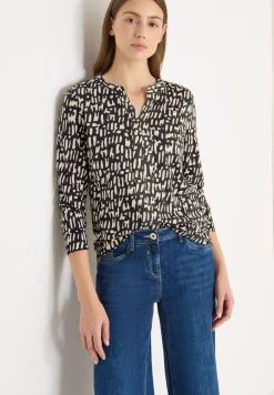 Print-Shirt im Tunika-Look
