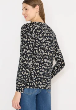Print-Shirt im Tunika-Look