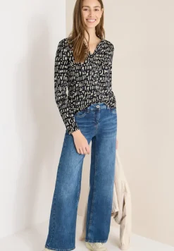 Print-Shirt im Tunika-Look