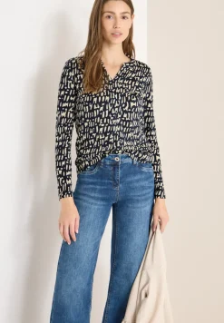 Print-Shirt im Tunika-Look