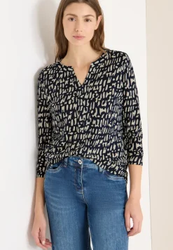 Print-Shirt im Tunika-Look
