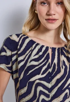 Print-Shirt mit Cut-Out