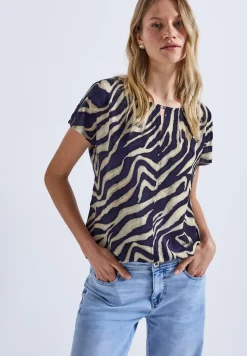 Print-Shirt mit Cut-Out