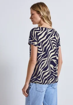 Print-Shirt mit Cut-Out