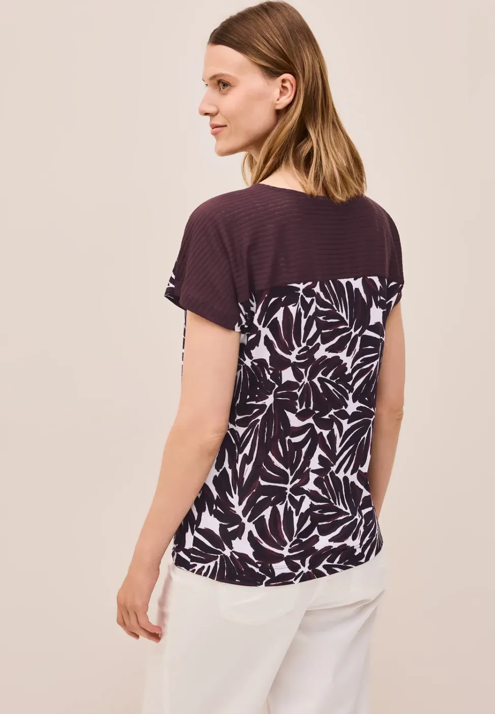 Print Shirt mit Details