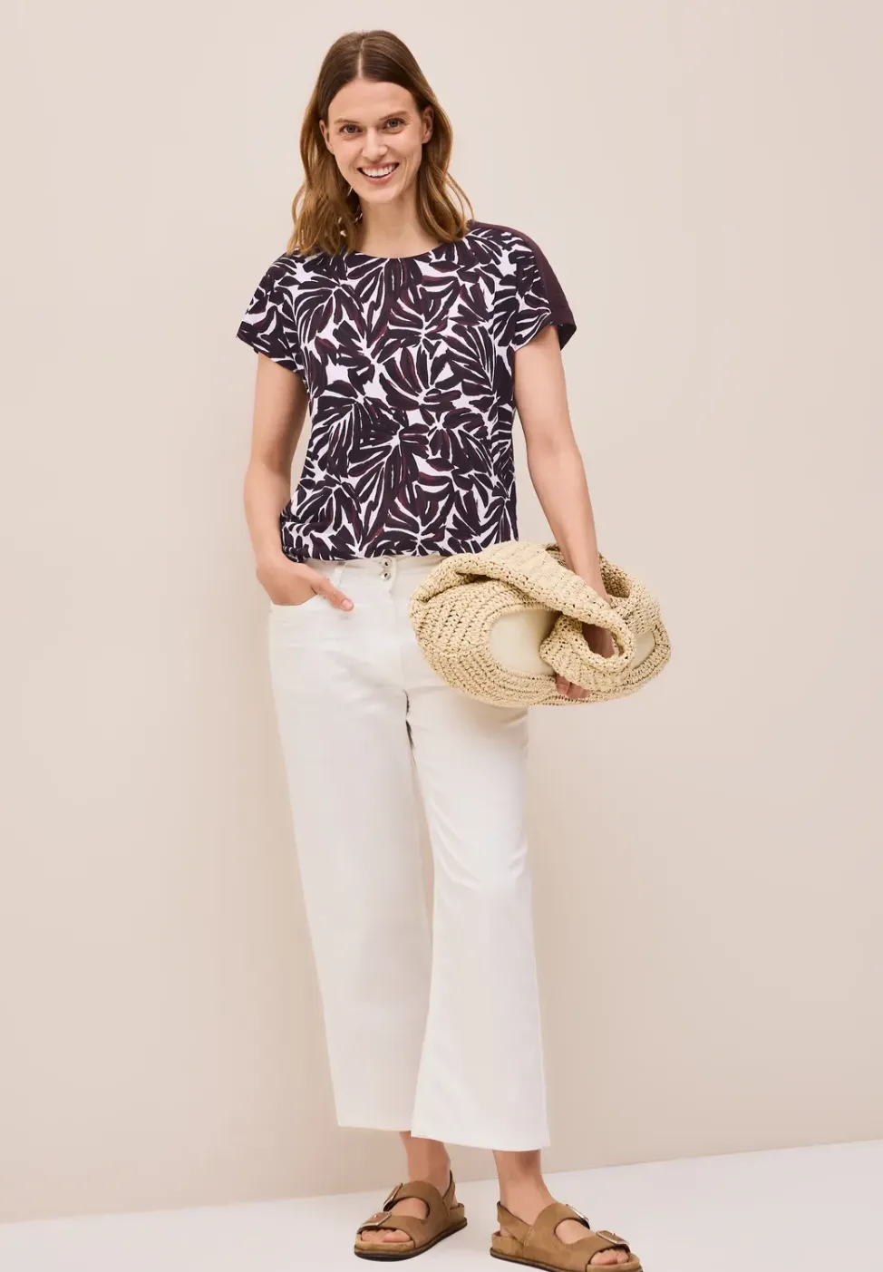 Print Shirt mit Details