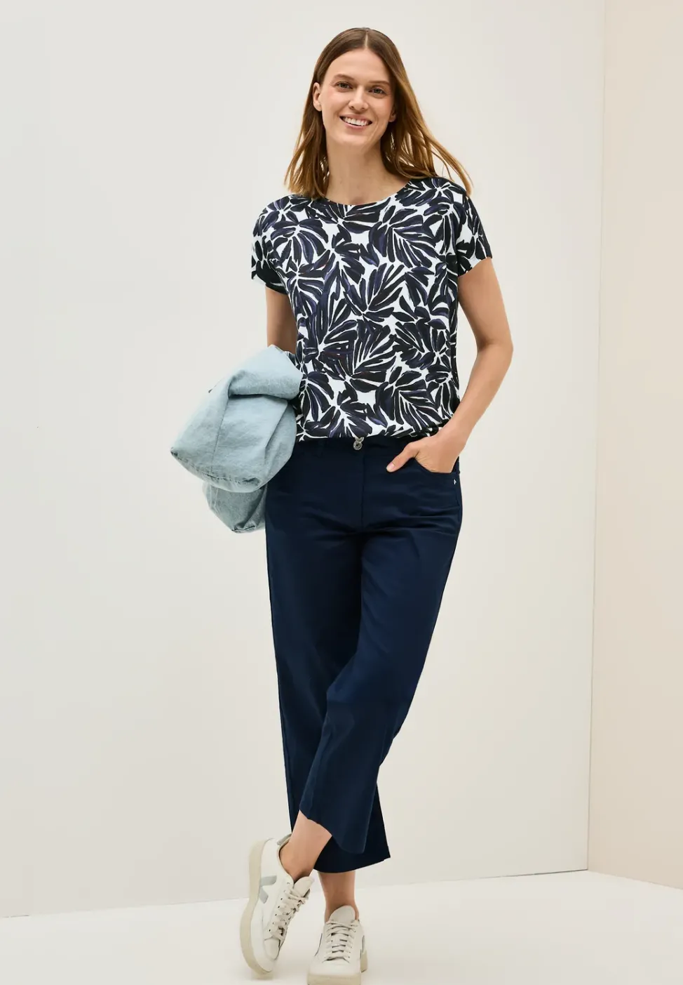 Print Shirt mit Details