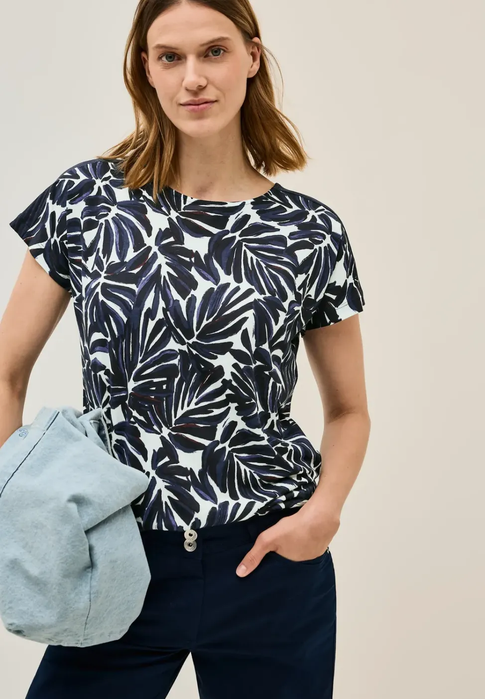 Print Shirt mit Details