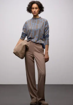 Print Shirt mit Tunnelzug