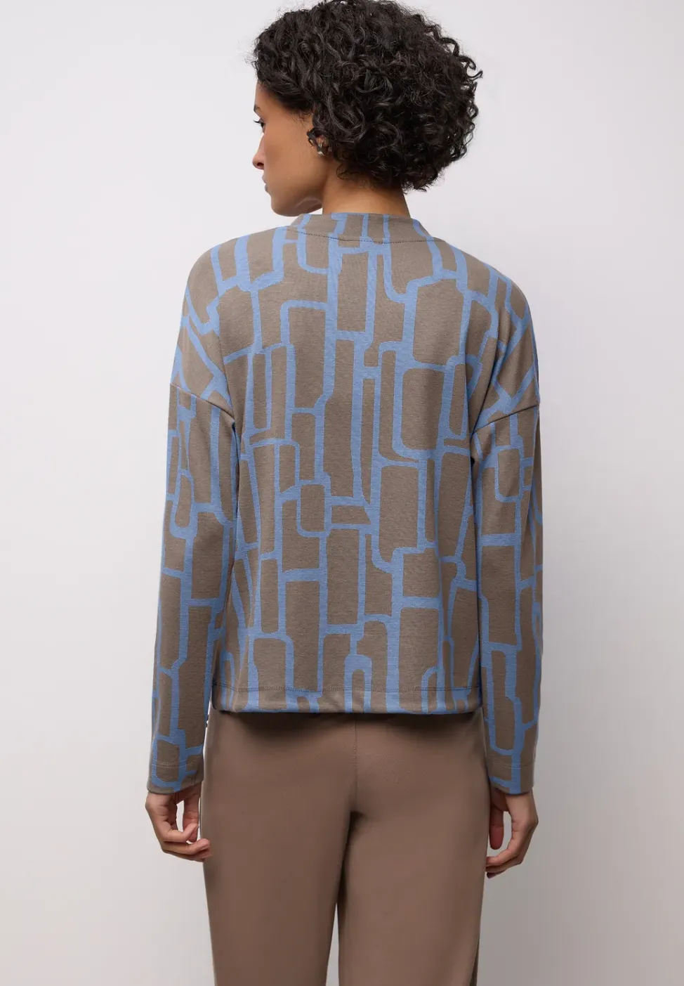 Print Shirt mit Tunnelzug