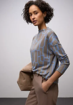 Print Shirt mit Tunnelzug