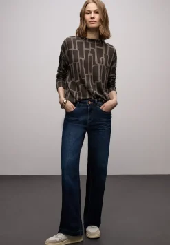 Print Shirt mit Tunnelzug