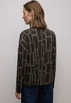 Print Shirt mit Tunnelzug