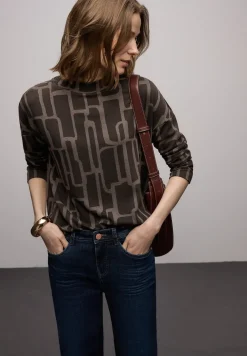 Print Shirt mit Tunnelzug