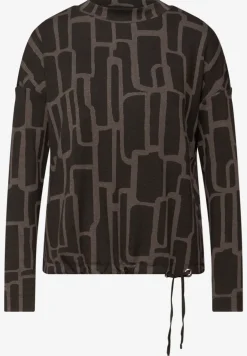 Print Shirt mit Tunnelzug
