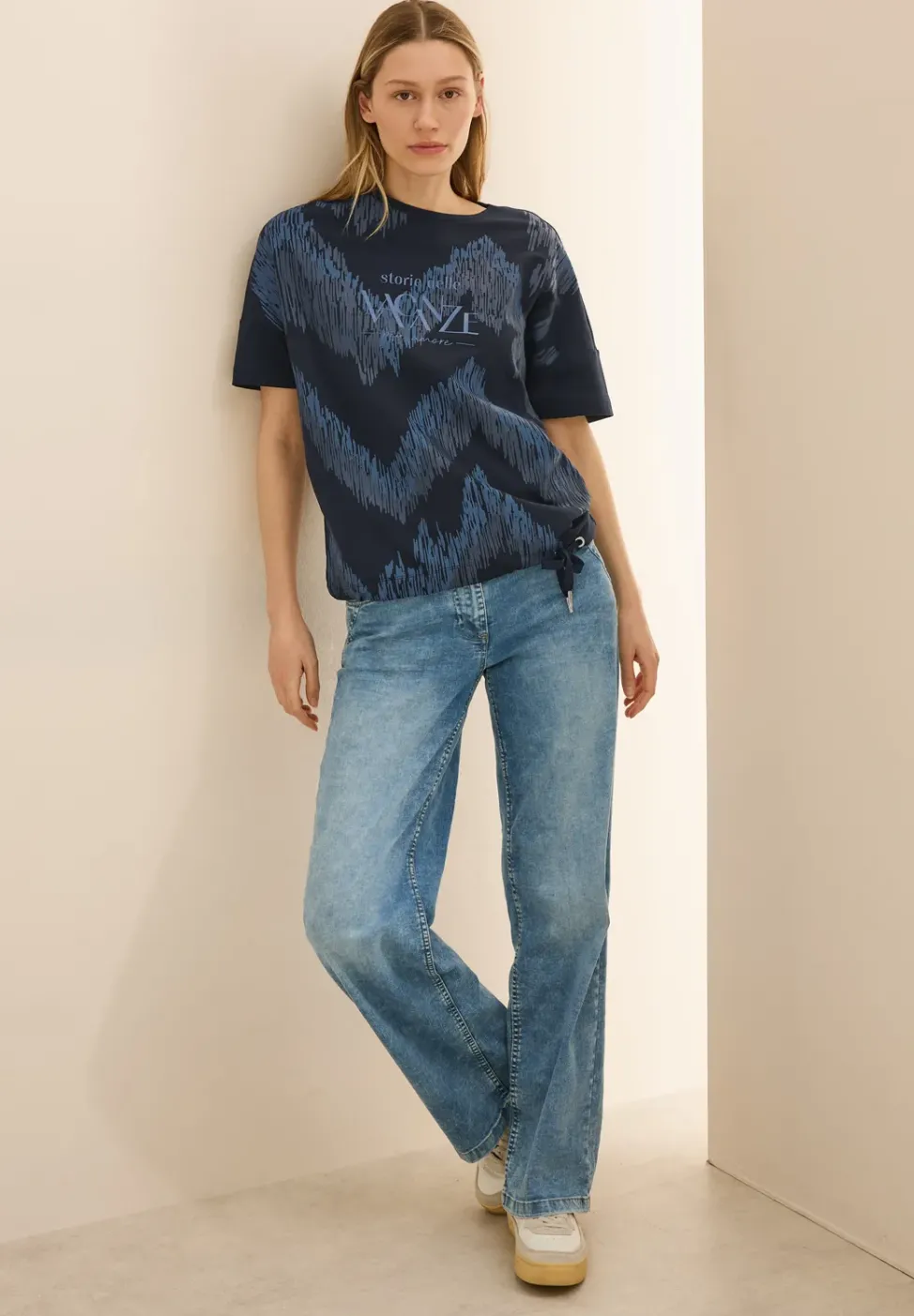 Print-Shirt mit Wording