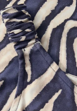 Print-Top mit Raffung