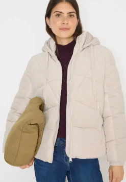 Puffer Jacke mit Cord-Mix