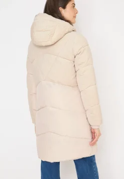 Puffer Mantel mit Cordmix