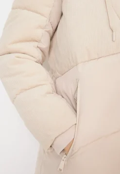 Puffer Mantel mit Cordmix