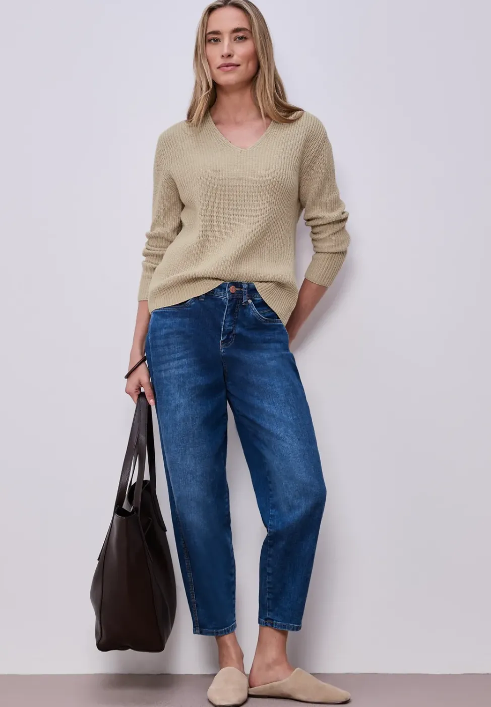 Pullover in Unifarbe
