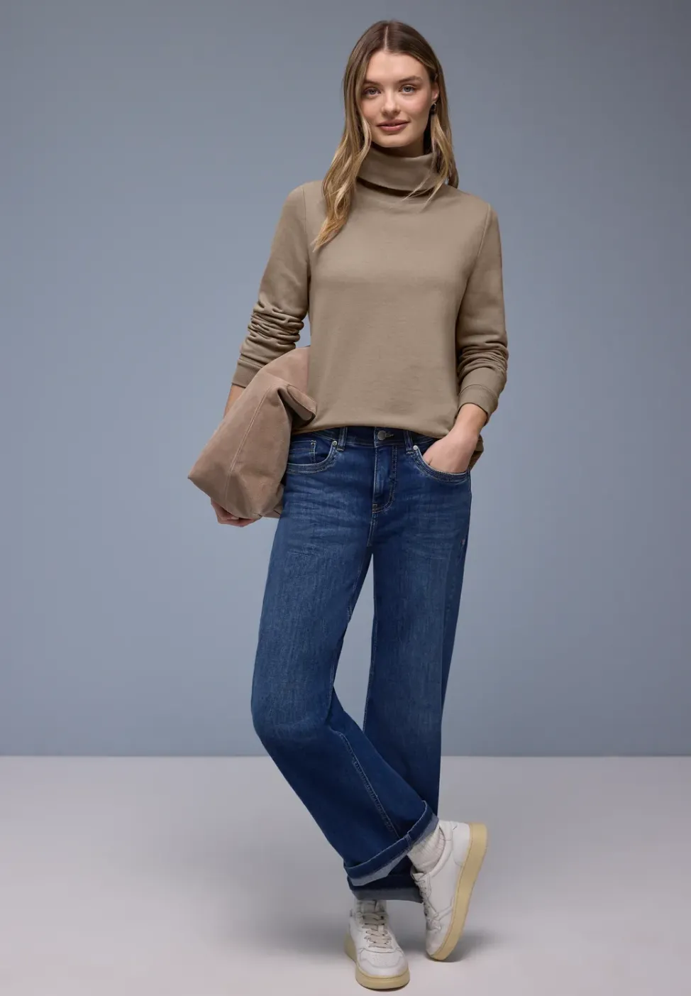 Pullover in Unifarbe