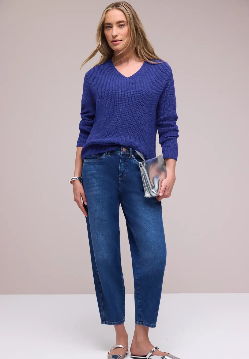 Pullover in Unifarbe