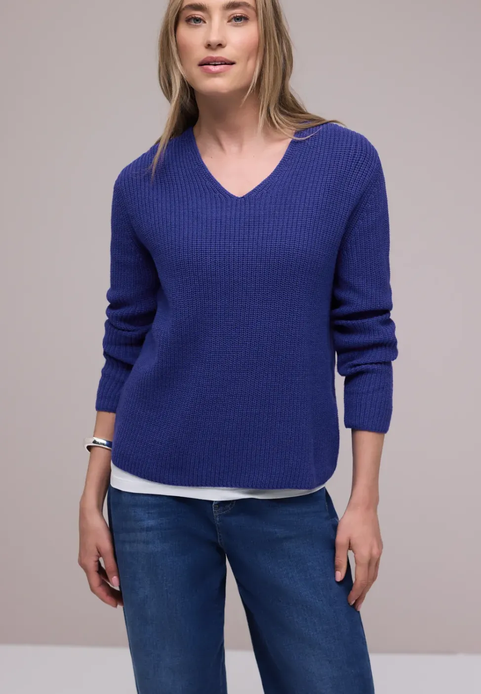 Pullover in Unifarbe